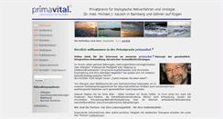 Desktop Screenshot of primavital.de