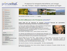 Tablet Screenshot of primavital.de
